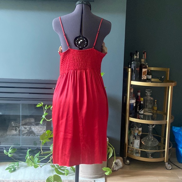 Betsey Johnson bergundy silk slip dress - Picture 3 of 5